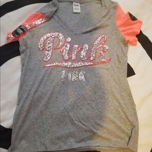 Vs PINK gray shirt